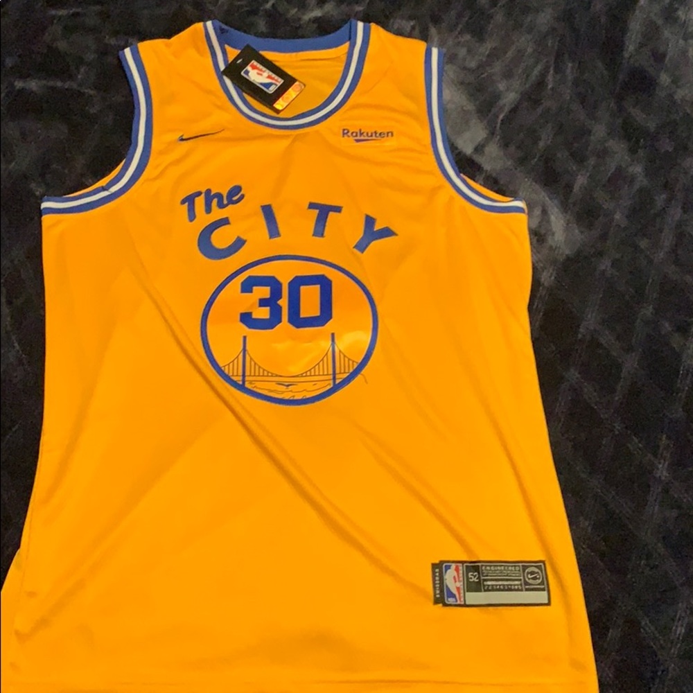 “The City” Stephen Curry #30 Warriors Jersey